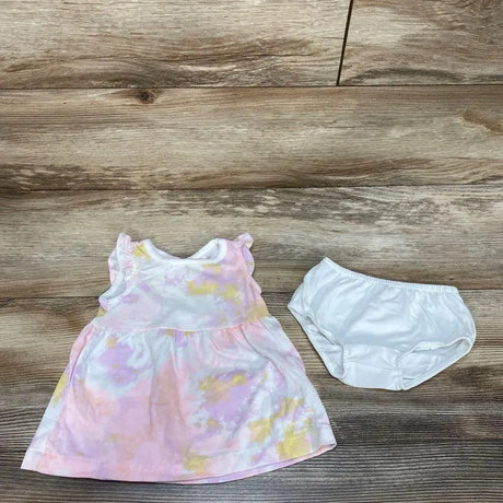 Cat & Jack 2pc Tie-Dye Dress & Bloomers sz 0-3M - Me 'n Mommy To Be