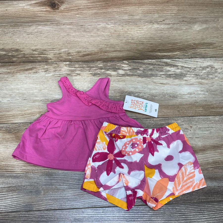 NEW Just One You 2pc Tank Top & Shorts sz NB - Me 'n Mommy To Be