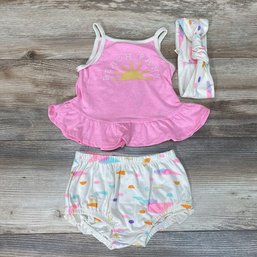 NEW Cat & Jack 3pc Beach Baby Set sz 12m - Me 'n Mommy To Be