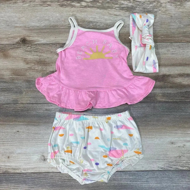 NEW Cat & Jack 3pc Beach Baby Set sz 12m - Me 'n Mommy To Be