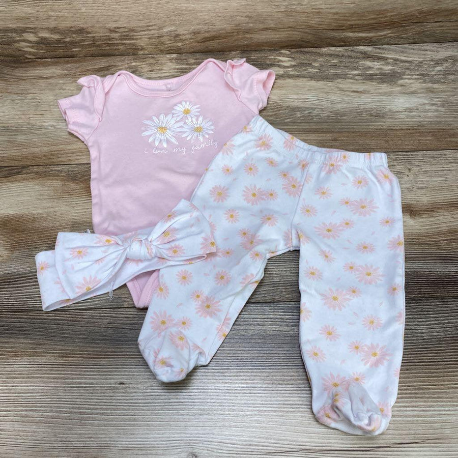 Le Top Bebe 3pc I Love My Family Bodysuit Set sz 6-9m - Me 'n Mommy To Be