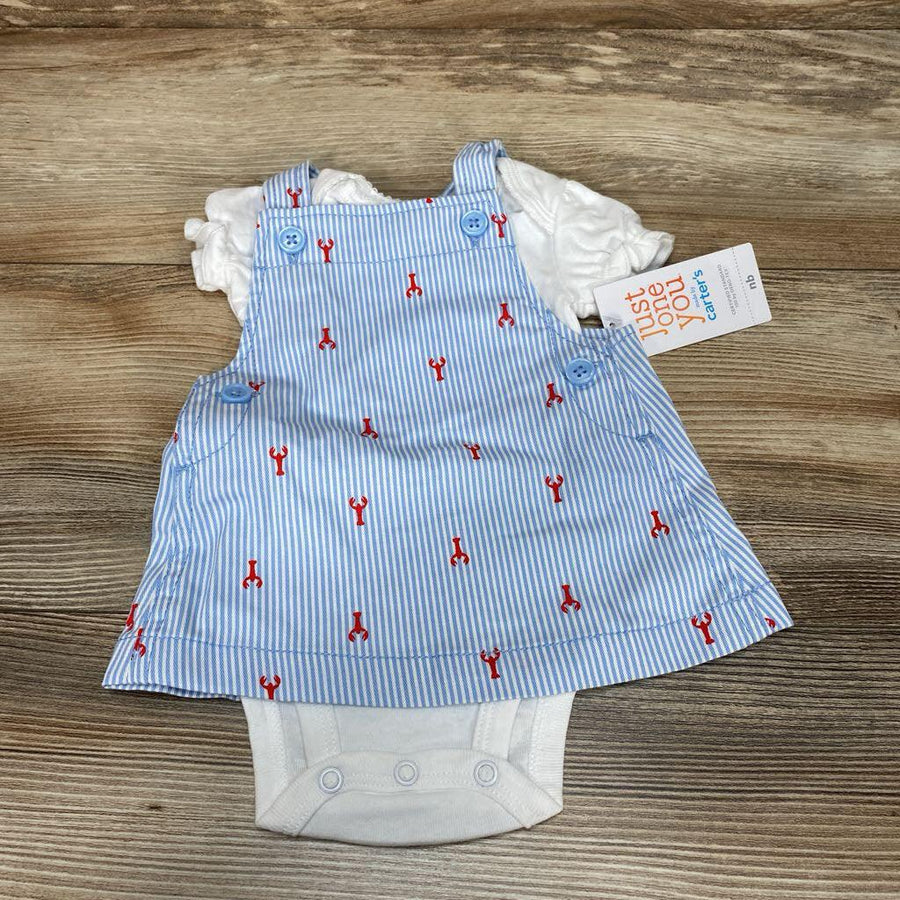 NEW Just One You 2pc Bodysuit & Striped Dress sz NB - Me 'n Mommy To Be