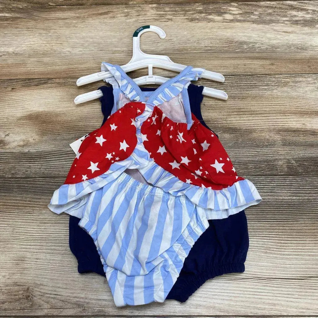 NEW Cat & Jack 3pc Born To Sparkle Romper Set sz 0-3m - Me 'n Mommy To Be
