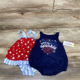 NEW Cat & Jack 3pc Born To Sparkle Romper Set sz 3-6m - Me 'n Mommy To Be