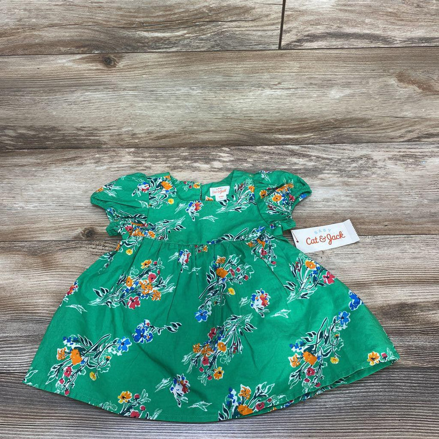 NEW Cat & Jack 2pc Floral Short Sleeve Dress sz 6-9m - Me 'n Mommy To Be