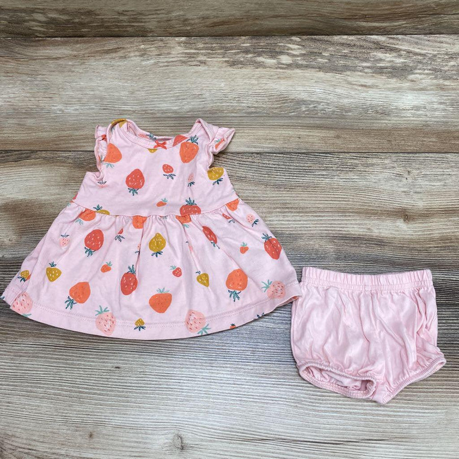 Just One You 2pc Strawberry Print Dress & Bloomers sz NB - Me 'n Mommy To Be
