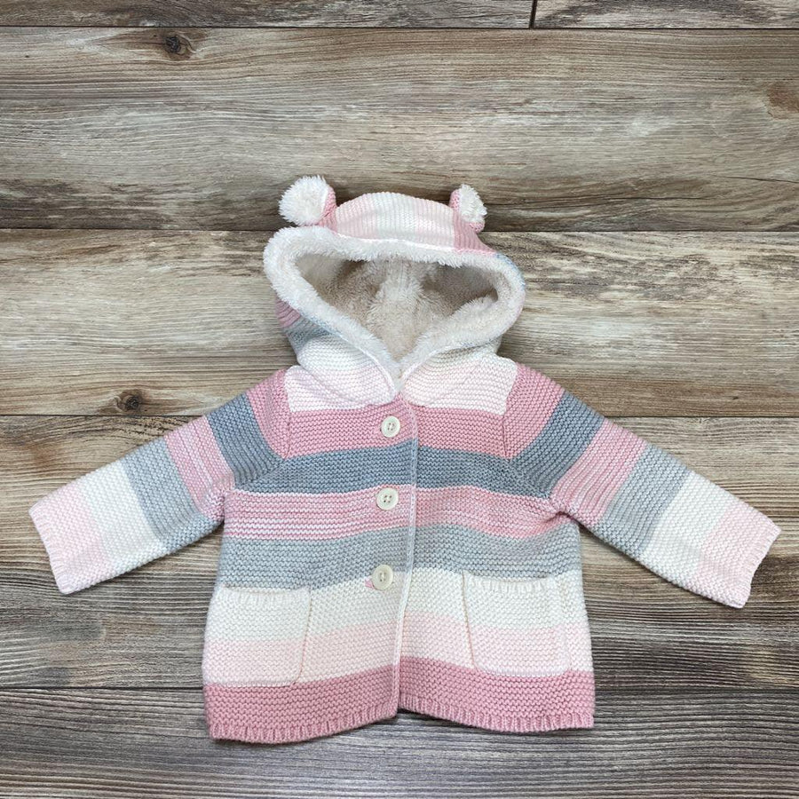 Baby Gap Hooded Sherpa Cardigan sz 0-3M - Me 'n Mommy To Be