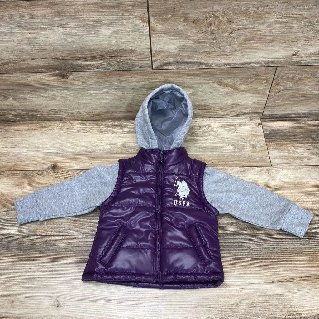 U.S. Polo Assn. Puffer Hoodie sz 2T - Me 'n Mommy To Be