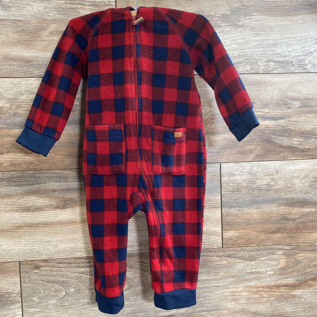 7 For All Mankind Hooded Fleece Coverall sz 12M - Me 'n Mommy To Be