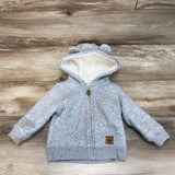 Simple Joys Full Zip Sherpa Lined Hoodie sz 6-9m - Me 'n Mommy To Be