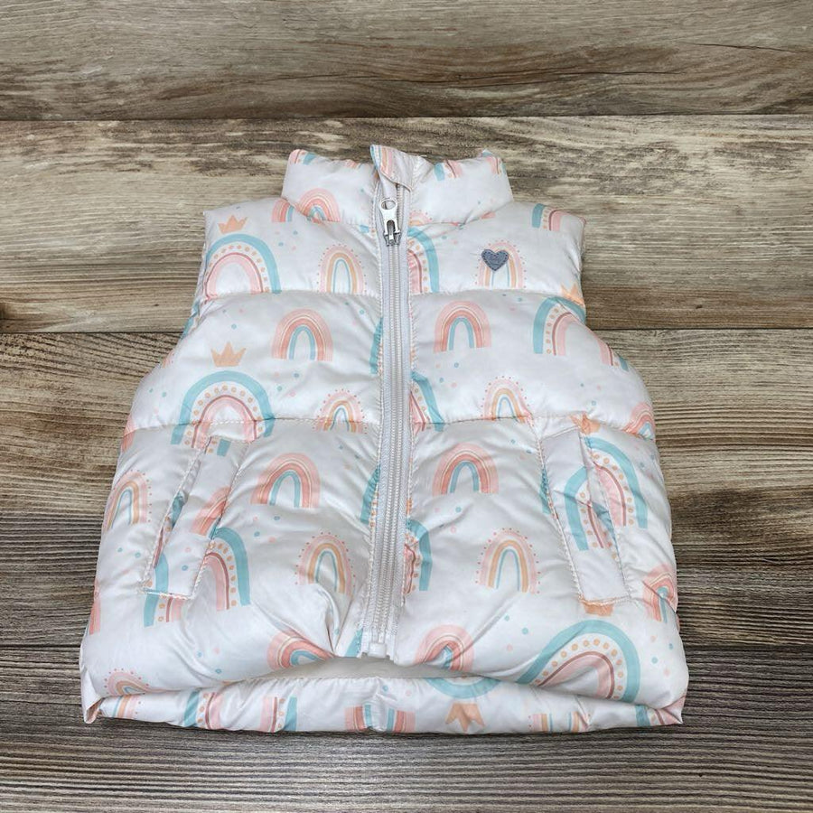 NEW Baby Yamp! Rainbow Print Puffer Vest sz 6m - Me 'n Mommy To Be