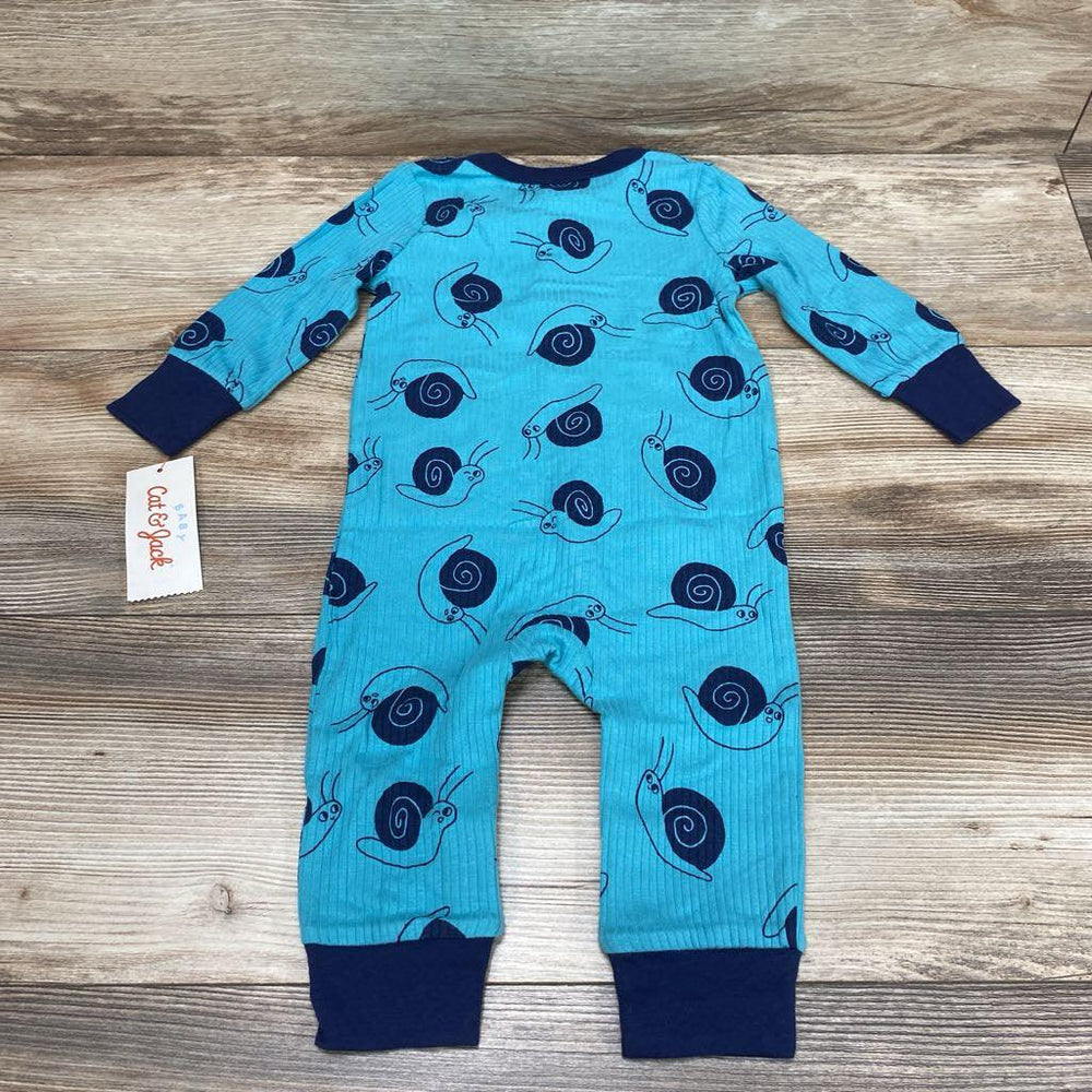 NB Cat & Jack Snails Henley Coverall sz 6-9m - Me 'n Mommy To Be