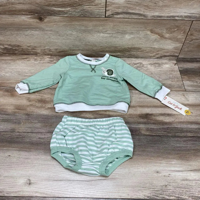 NEW Cat & Jack 2pc Slow Down Sweatshirt & Bottoms sz 6-9m - Me 'n Mommy To Be