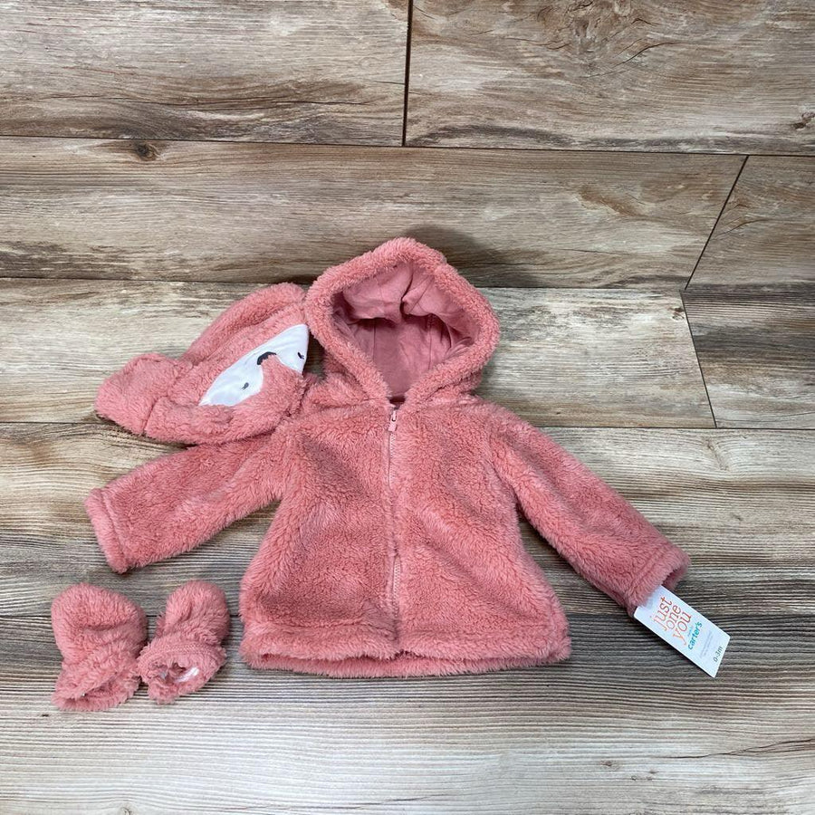 NEW Just One You Fox Faux Fur Jacket Set sz 0-3m - Me 'n Mommy To Be