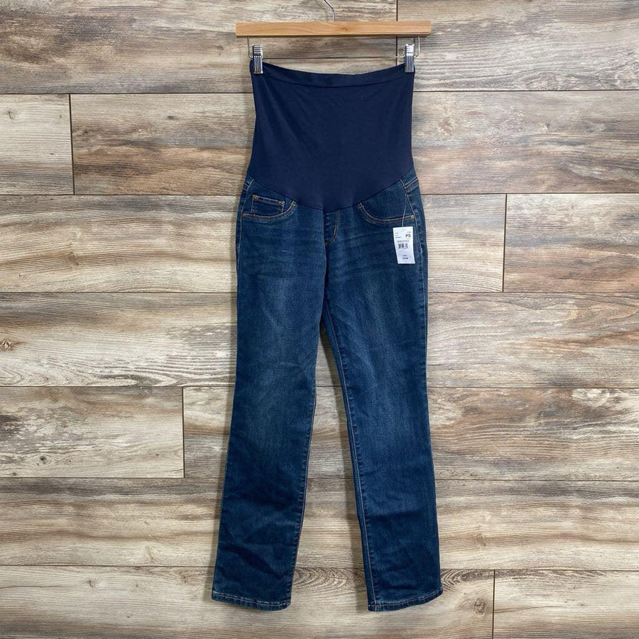 NEW Indigo Blue Full Panel Straight Jeans sz Petite Small - Me 'n Mommy To Be