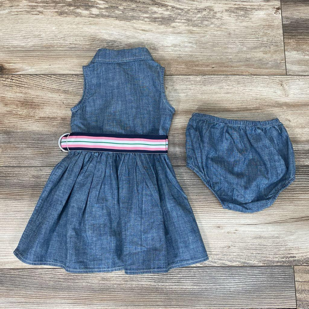 NEW Ralph Lauren 2Pc Chambray Dress & Bloomers sz 6M - Me 'n Mommy To Be
