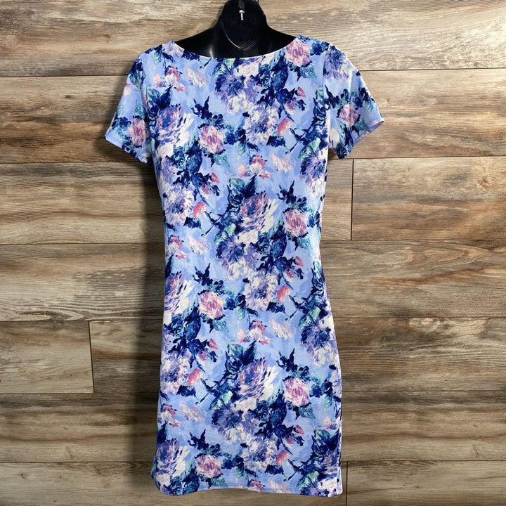 Pink Blush Maternity Floral Fitted Dress sz Large - Me 'n Mommy To Be
