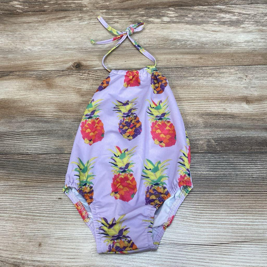 Halter Swimsuit Pineapples sz 18-24m - Me 'n Mommy To Be