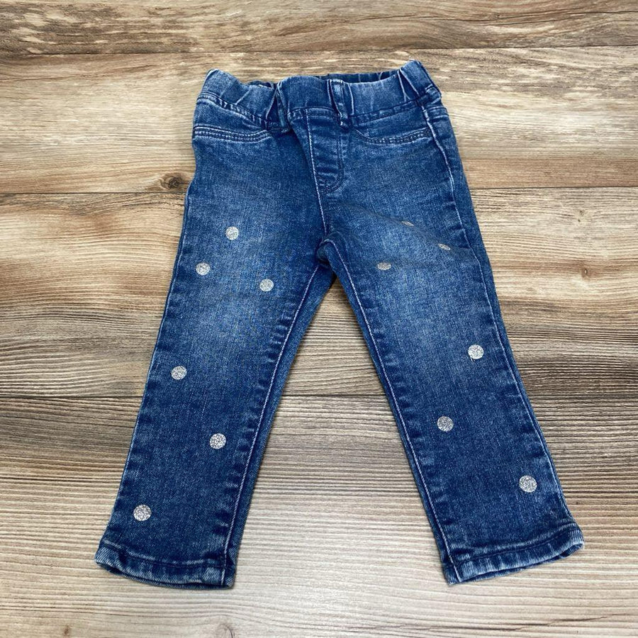 Gap Kids Glitter Dot Stretch Jegging Ankle Jeggings sz 18-24m - Me 'n Mommy To Be