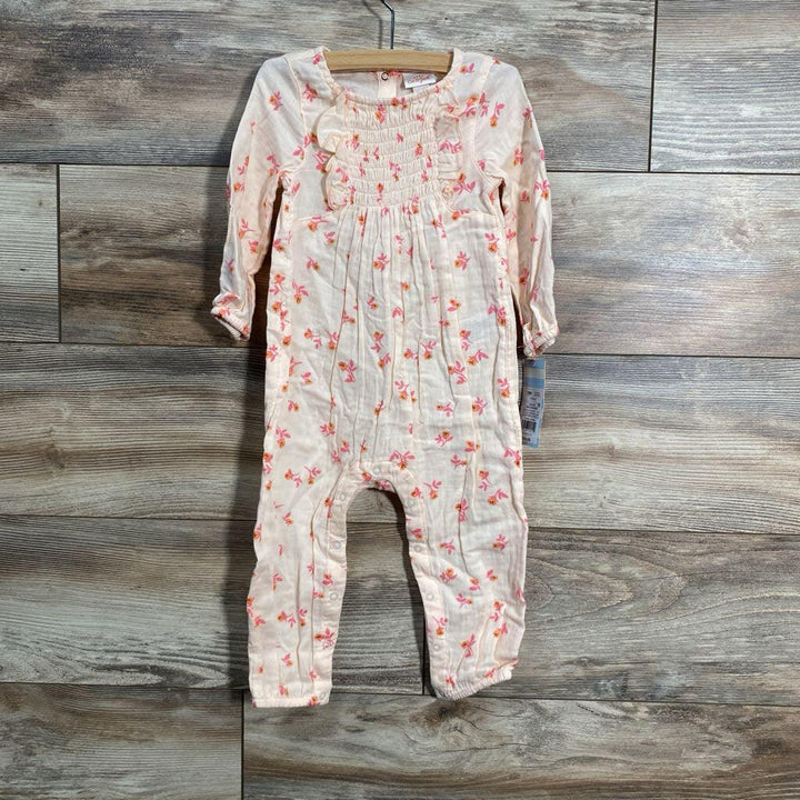 NEW Cat & Jack Floral Coverall sz 18m - Me 'n Mommy To Be