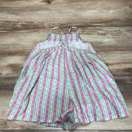 Peek... Embroidered Stripe Cotton Romper sz 5/6 - Me 'n Mommy To Be