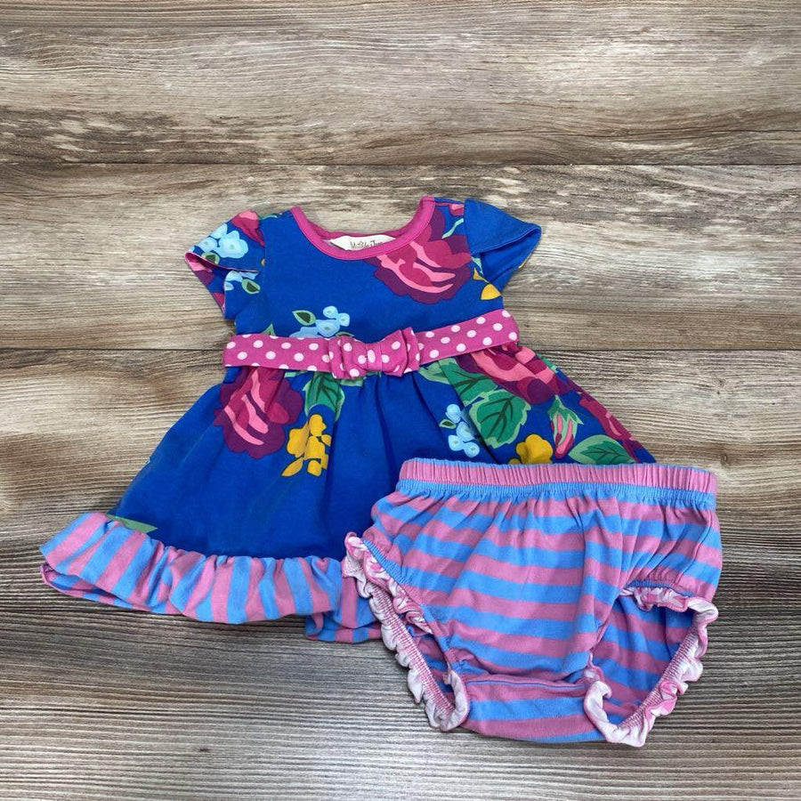 Matilda Jane 2pc Floral Dress & Bloomers sz 3-6m - Me 'n Mommy To Be