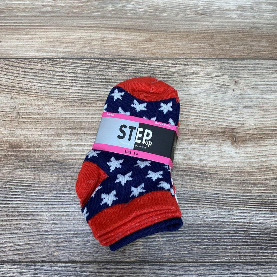 NEW Step Up Pattern Socks 3Pk sz 2-3 - Me 'n Mommy To Be