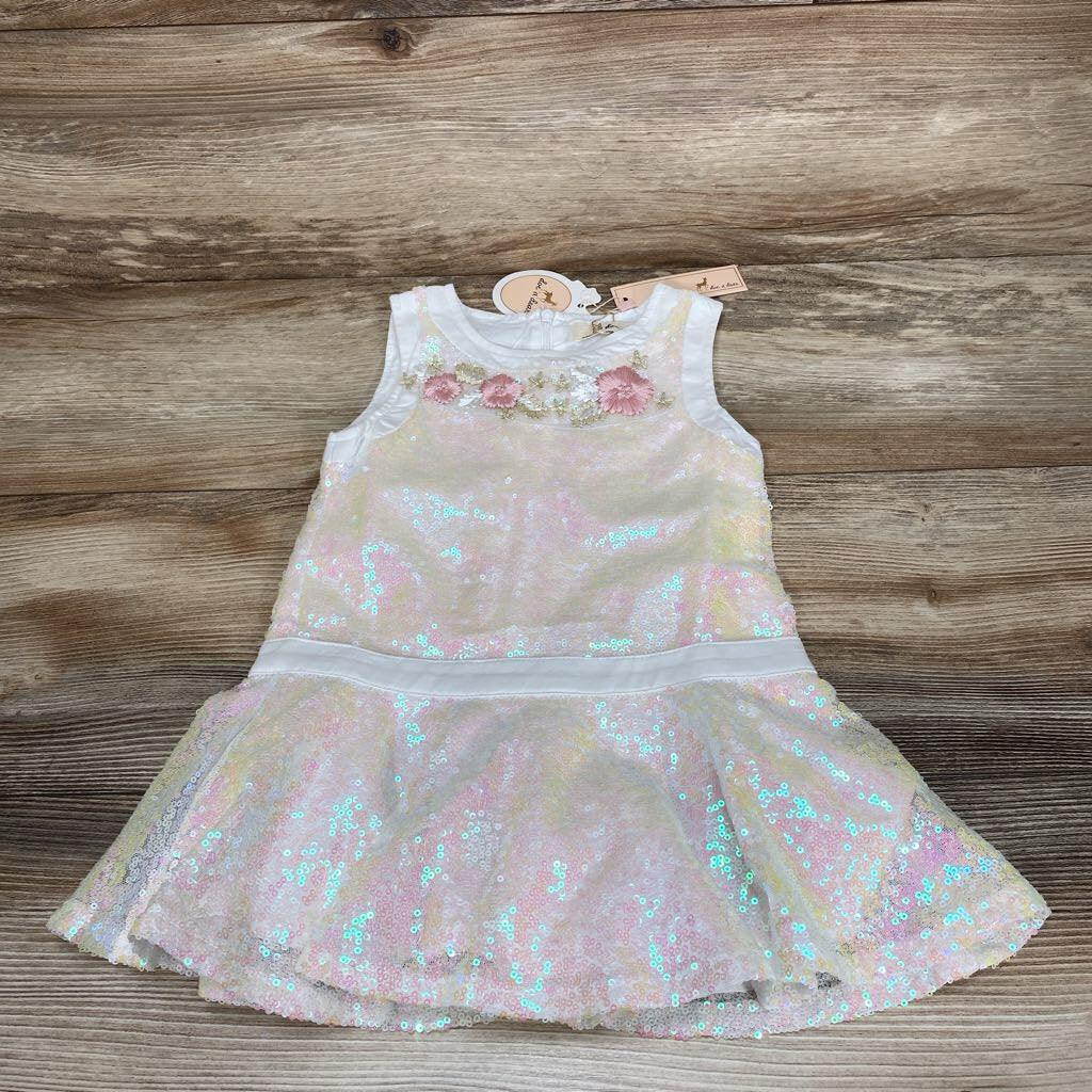 NEW Doe a Dear Iridescent Sequin Dress sz 2T - Me 'n Mommy To Be