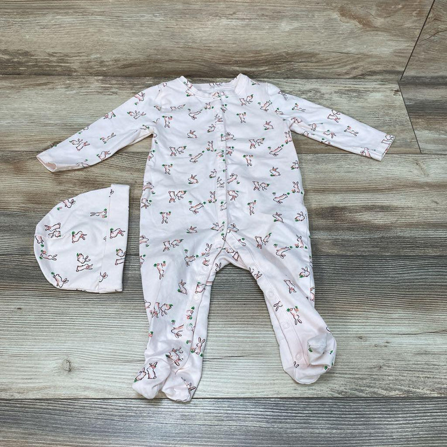 Ever & Ever 2pc Bunny Print Sleeper & Hat sz 6m - Me 'n Mommy To Be