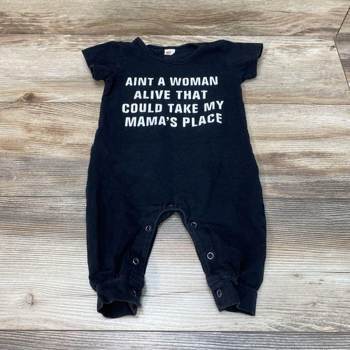 Shein Aint A Women Alive That Could Take My Mama's Place Romper sz 6m
