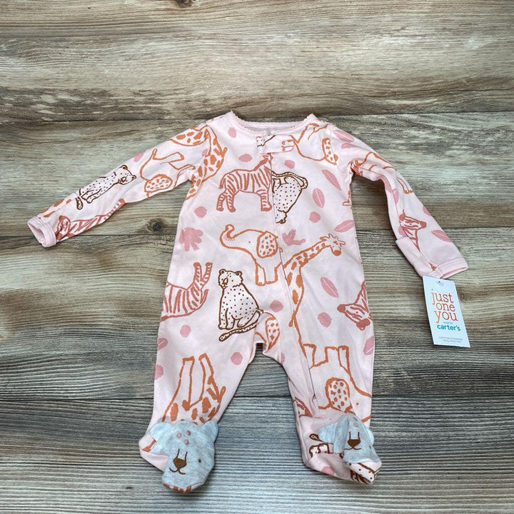NEW Just One You Animal Print Sleeper sz NB - Me 'n Mommy To Be