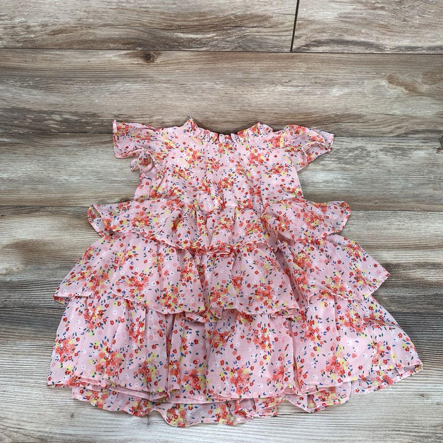 H&M Flounced Chiffon Floral Dress sz 4T - Me 'n Mommy To Be