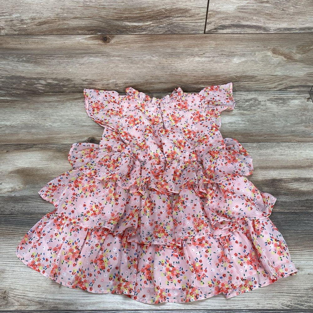 H&M Flounced Chiffon Floral Dress sz 4T - Me 'n Mommy To Be