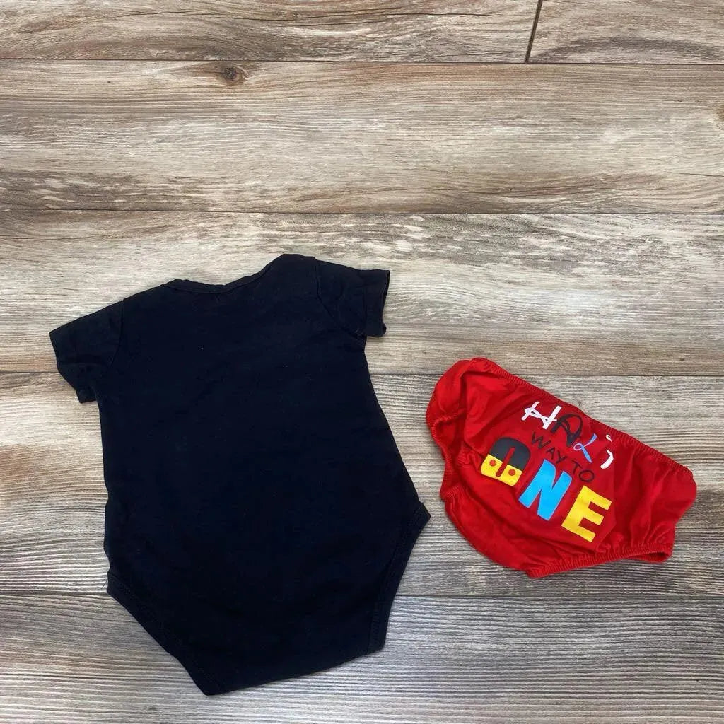 Baby Boy 1/2 Half Birthday 2pc Set sz 6-12m - Me 'n Mommy To Be