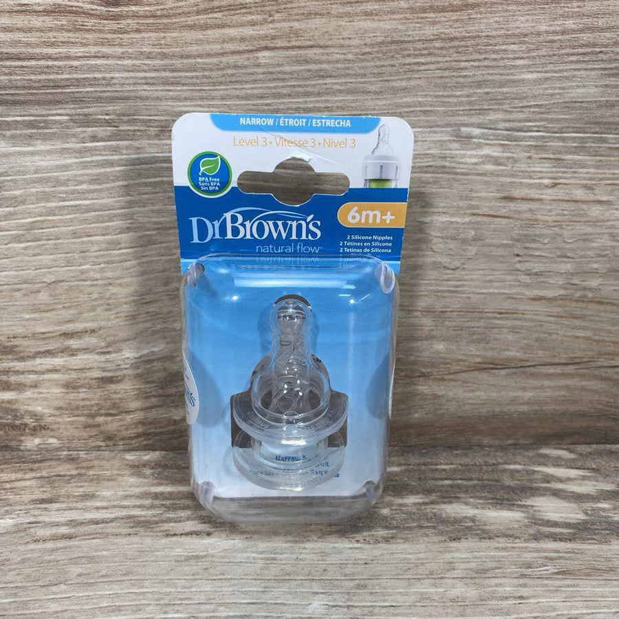 NEW Dr. Brown's Silicone Nipples 2pk - Me 'n Mommy To Be
