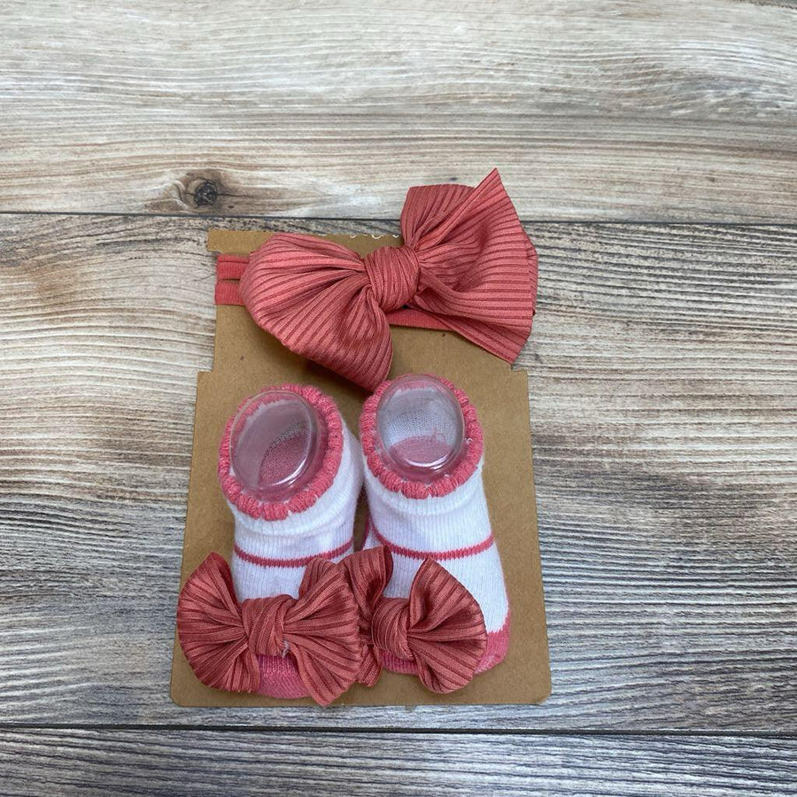 NEW So'dorable 2Pc Headband & Booties Set - Me 'n Mommy To Be