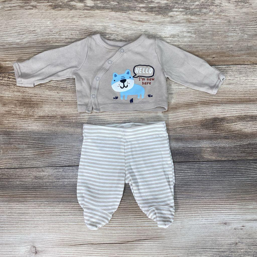Gerber Hello I'm New Here Outfit sz PREEMIE - Me 'n Mommy To Be