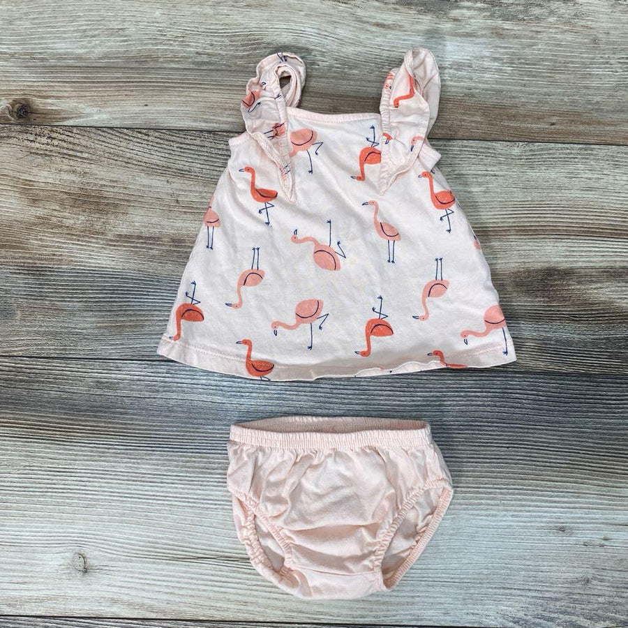 Just One You 2pc Flamingo Dress & Bloomers sz NB - Me 'n Mommy To Be