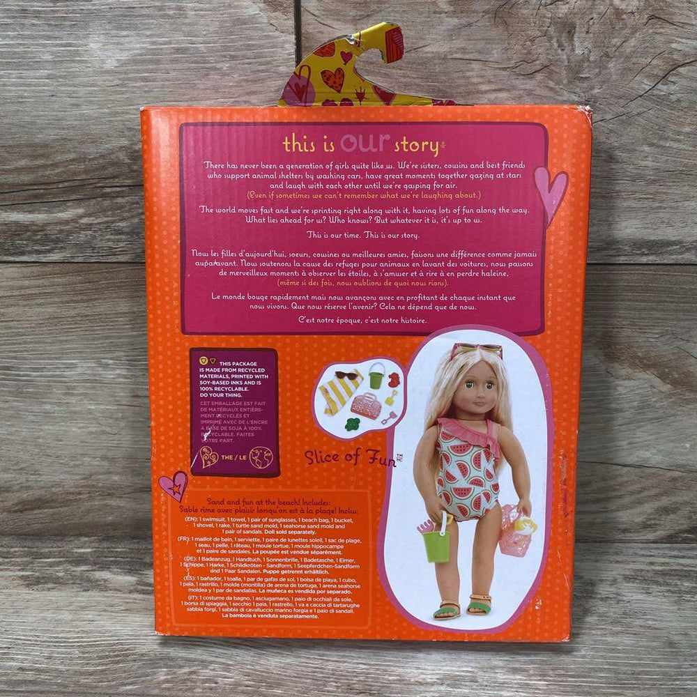 NEW Our Generation Swimsuit Outfit for 18" Dolls - Slice of Fun - Me 'n Mommy To Be