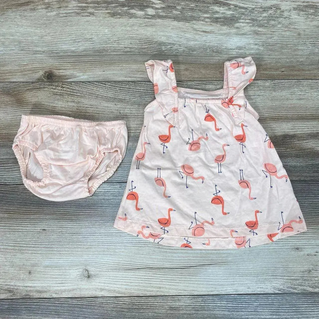 NEW Just One You 2pc Flamingo Print Dress & Bloomers sz 3m - Me 'n Mommy To Be