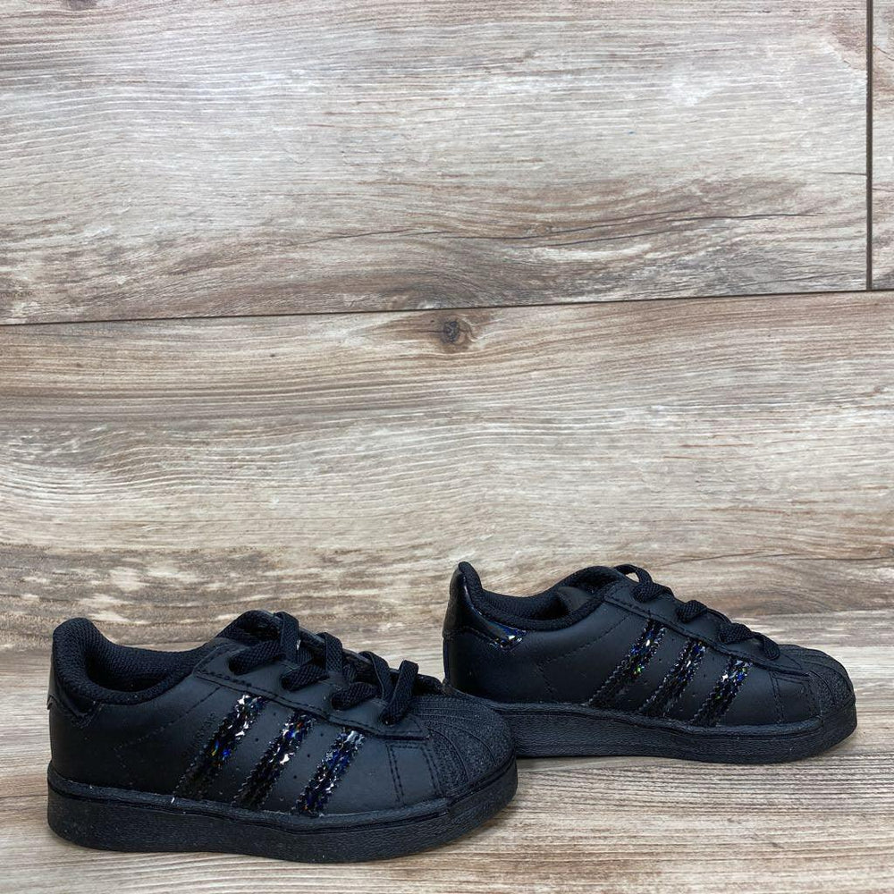 Adidas Superstar EL I 'Triple Black' Sneakers sz 7c - Me 'n Mommy To Be
