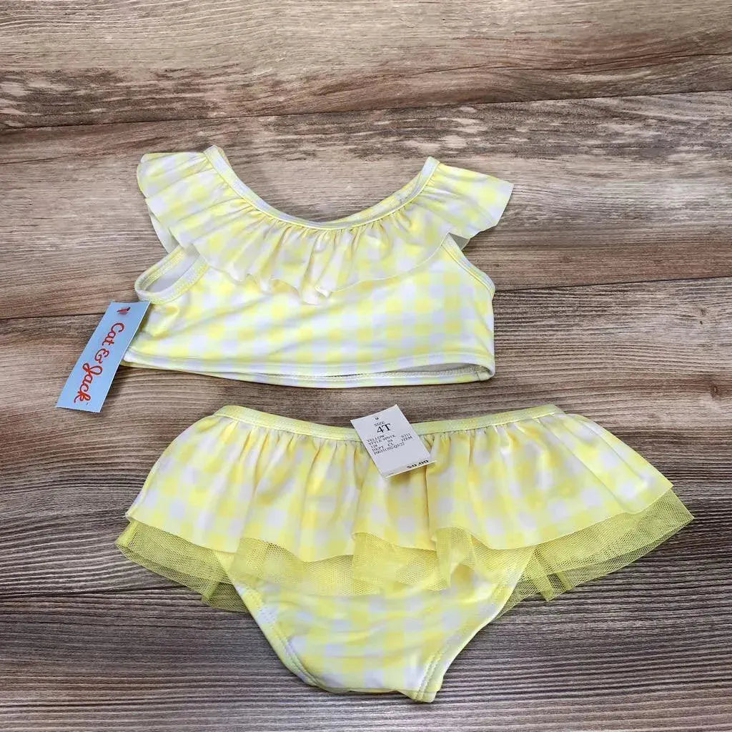 NEW Cat & Jack 2pc Gingham Bikini Set sz 4T - Me 'n Mommy To Be