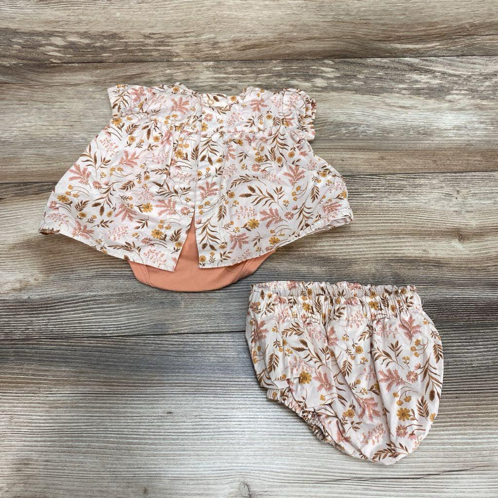 Nicole Miller 2pc Floral Bodysuit & Bloomers sz 0-3m - Me 'n Mommy To Be