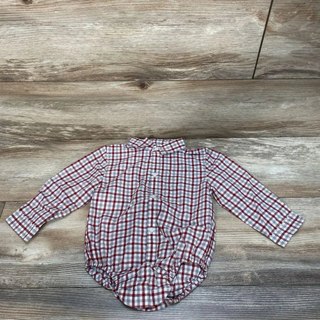 Janie & Jack Plaid Button-Up Bodysuit sz 18-24m - Me 'n Mommy To Be