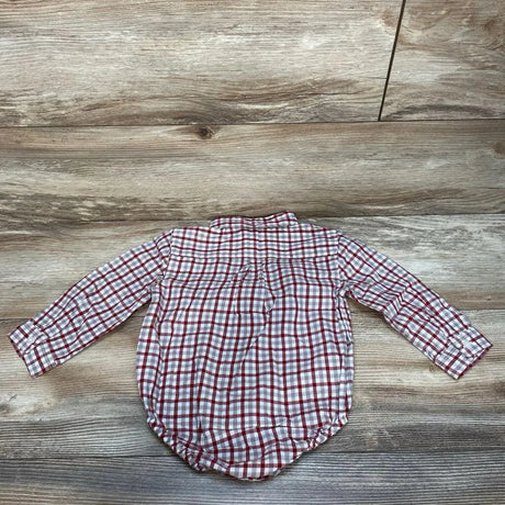 Janie & Jack Plaid Button-Up Bodysuit sz 18-24m - Me 'n Mommy To Be