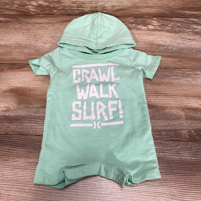 Hurley Hooded Shortie Romper Crawl Walk Surf! sz 0-3m - Me 'n Mommy To Be