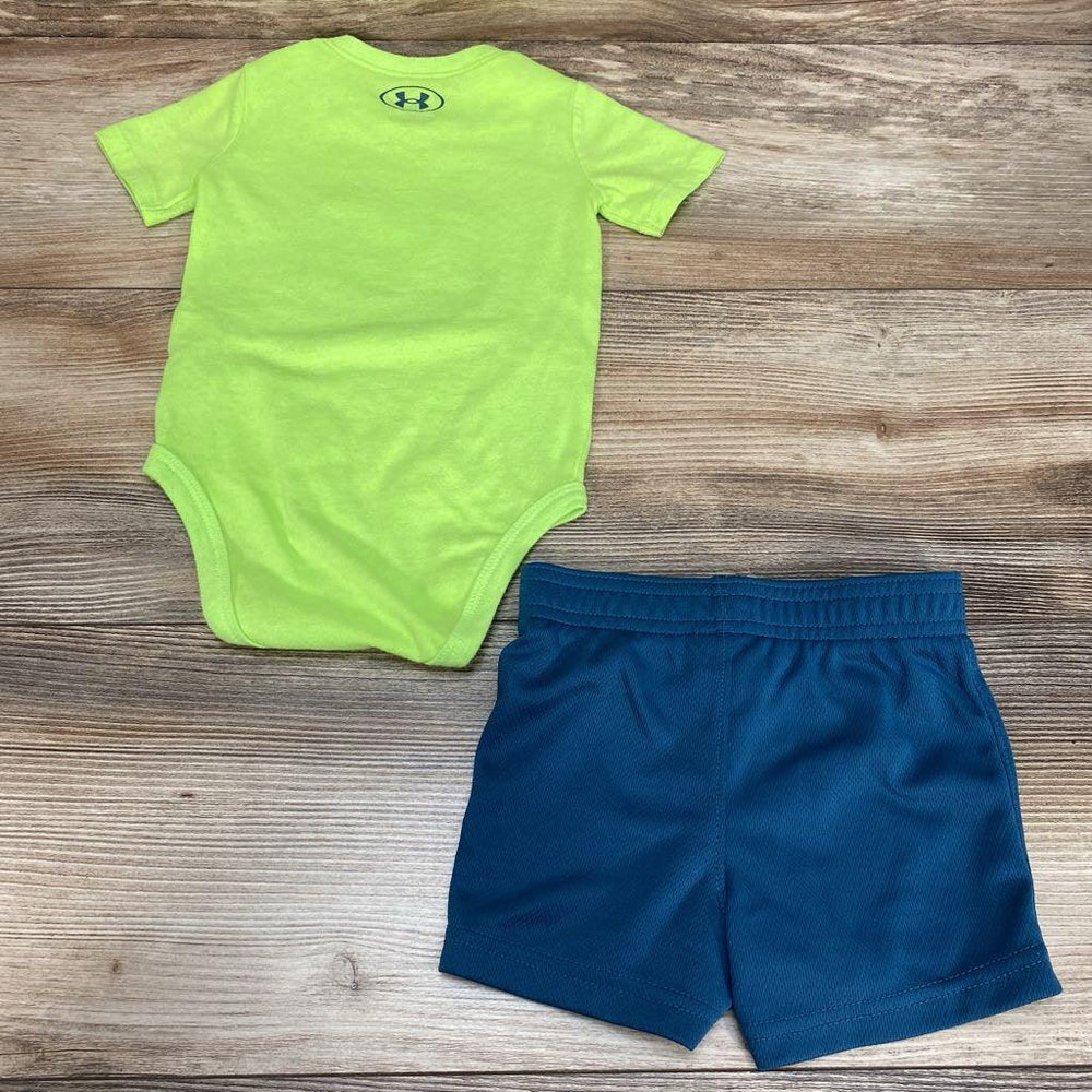 Under Armour 2Pc Born To Fish Bodysuit & Shorts sz 3-6m - Me 'n Mommy To Be