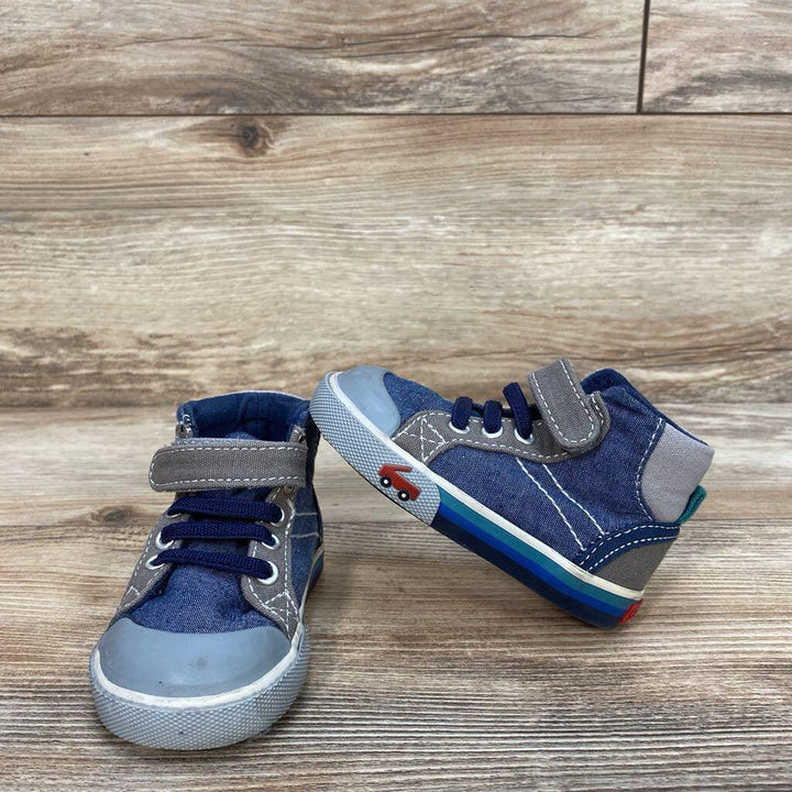 See Kai Run Dane Chambray Sneakers sz 4c - Me 'n Mommy To Be