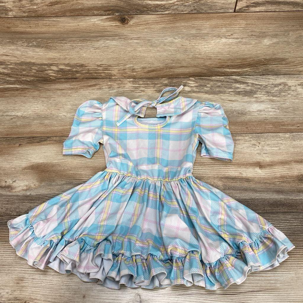 GirlHood By Little Stocking Co. Plaid Twirl Dress sz 3T - Me 'n Mommy To Be