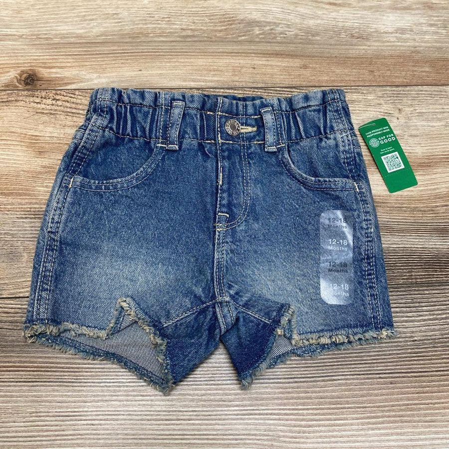 NEW Baby Gap Just Like Mom Ruffle Denim Shorts sz 12-18m - Me 'n Mommy To Be